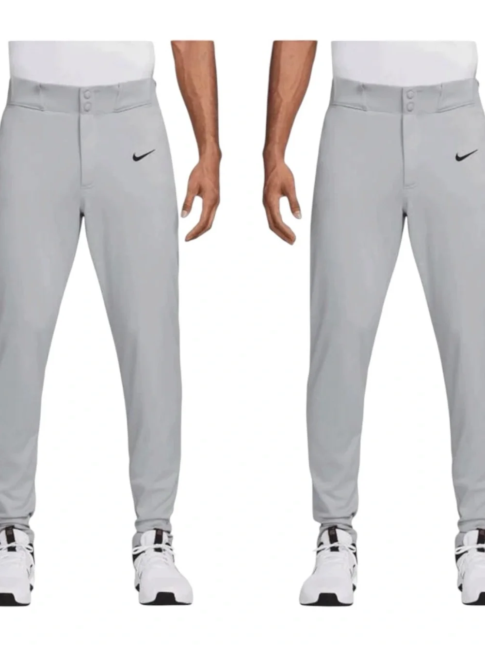 2X Men's Medium M Nike Vapor Select Gray Baseball Pants FZ1373-012 NEW NWT $47